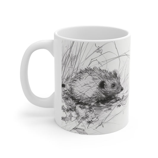 Hedgehog Ceramic Coffee Mug, 11oz
