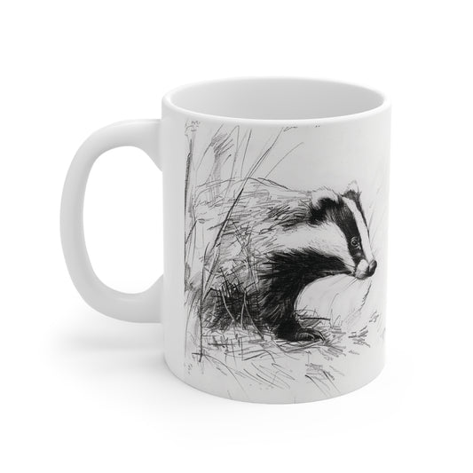 Badger Ceramic Coffee Mug, 11oz