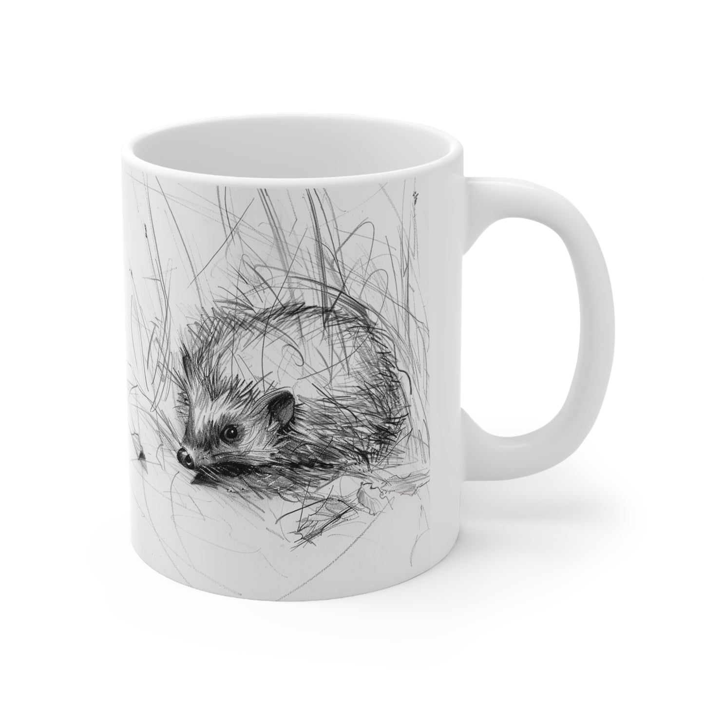 Hedgehog Ceramic Coffee Mug, 11oz