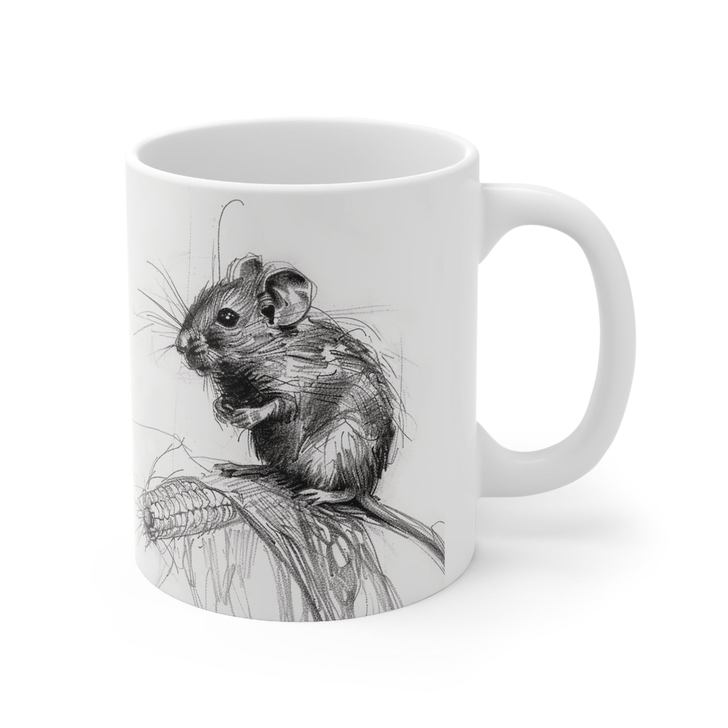 Field Mouse Ceramic Coffee Mug, 11oz